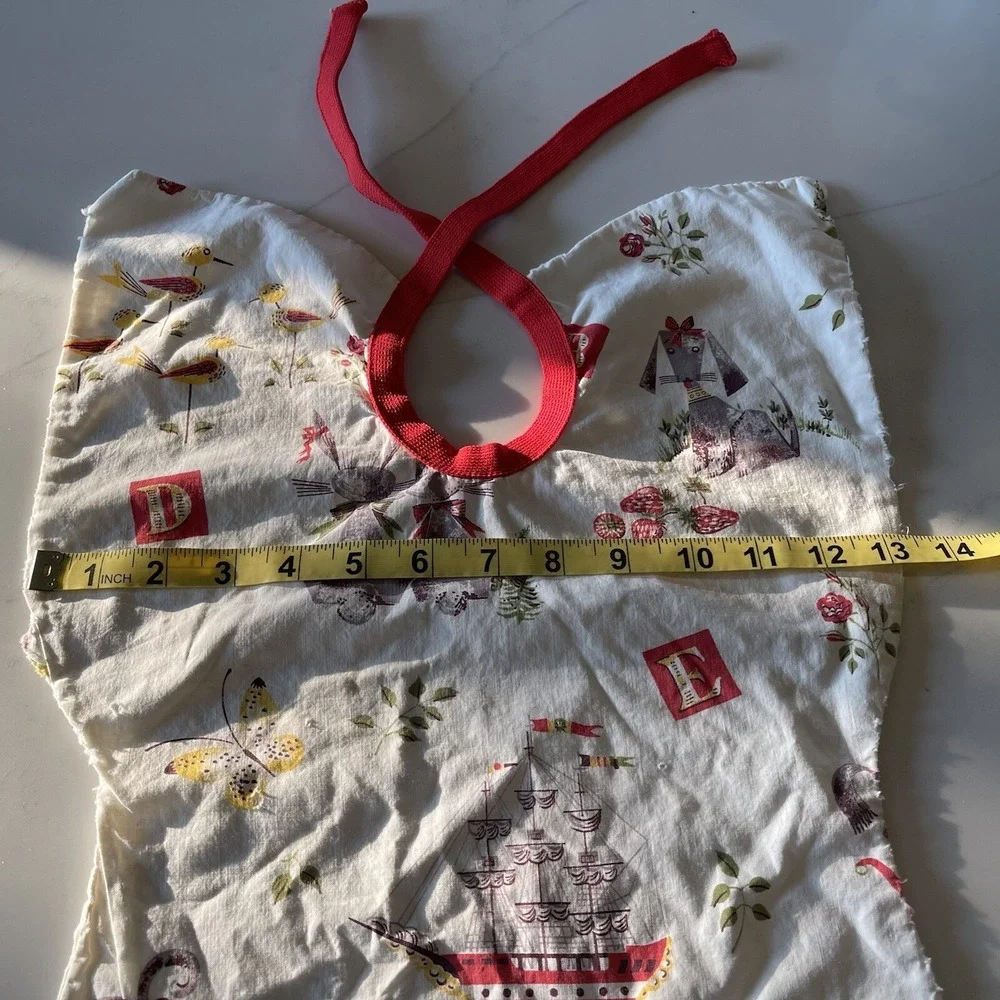 Bib Apron Smock Handmade Child's Baby Cotton Vintage